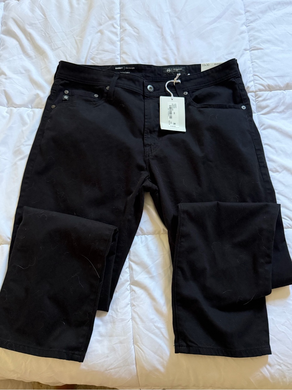 AG Adriano Goldschmied Men Jeans Slim Straight Black